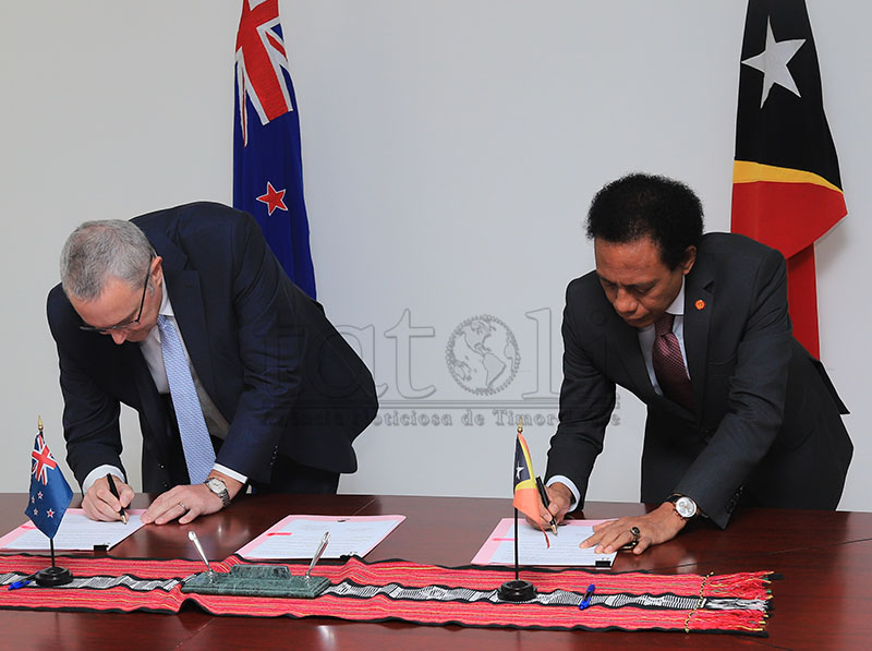 Aksesi OPD, Timor-Leste tandatangani kerjasama bilateral dengan Selandia Baru dan Australia   
