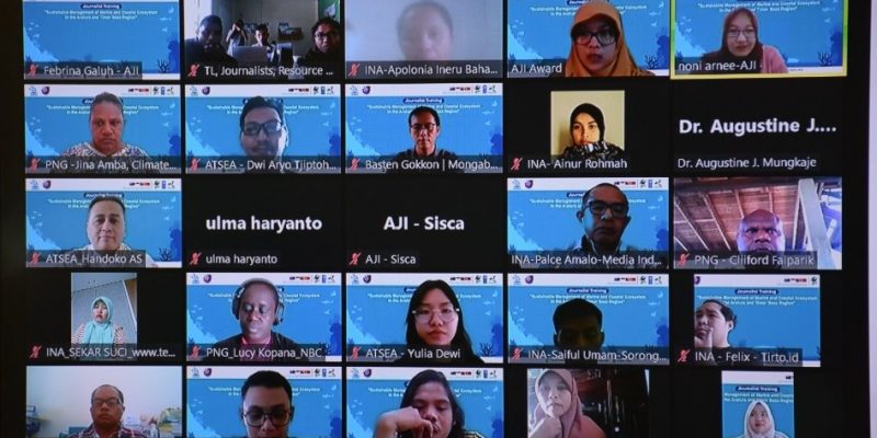 ATSEA-AJI gelar pelatihan pengelolaan ekosistem laut kepada wartawan TL-Papua-Indonesia