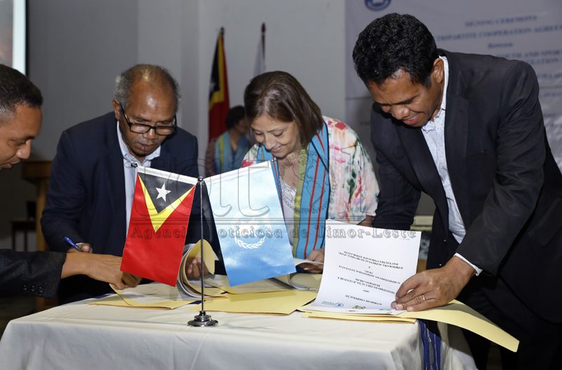 WFP bersama MAE dan MEJD tandatangani kesepakatan program ‘Merenda Escolar’