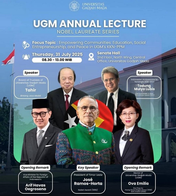 Bertolak ke Indonesia, Presiden Horta dijadwalkan jadi pembicara utama di UGM
