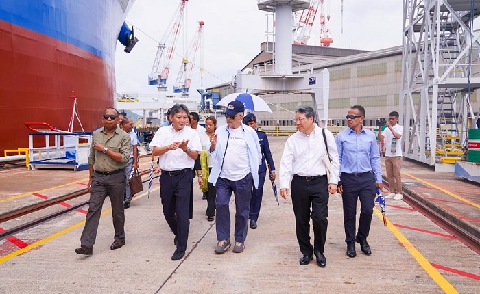 Perkuat kemitraan ekonomi, Presiden Ramos-Horta kunjungi Tsuneishi Shipbuilding