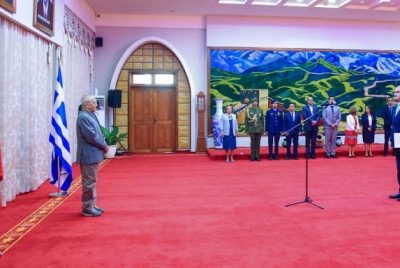 Dubes Yunani Christodoulos serahkan Surat Kepercayaan pada Presiden Ramos-Horta