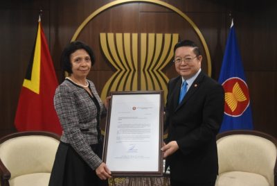 Perwakilan tetap pertama TL untuk ASEAN serahkan surat kepercayaan di Jakarta