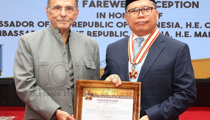 Dubes Indonesia Okto Dorinus dianugerahi penghargaan ‘Colar Ordem de Timor-Leste’