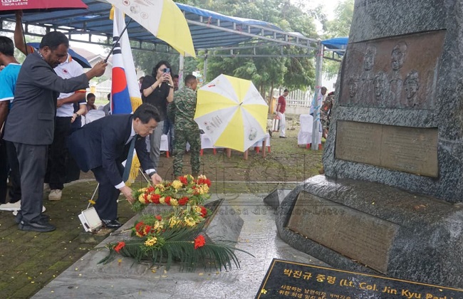 Oe-Cusse peringati 23 tahun gugurnya lima Prajurit Korsel dalam Misi PBB