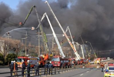 Pabrik suku cadang mobil di Daejeon terbakar,  keberadaan WNTL masih dipantau