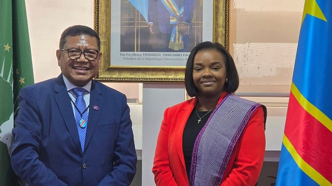 g7+ lakukan pertemuan tingkat tinggi dengan Menteri Luar Negeri Kongo Noëlla