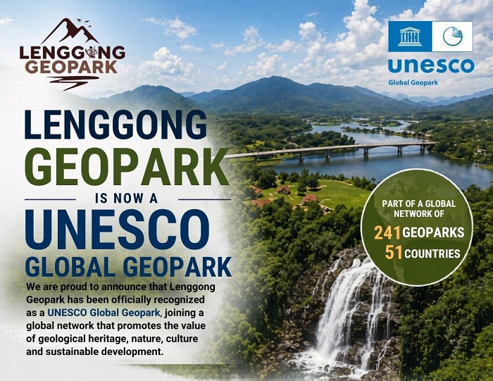 UNESCO resmi tetapkan 12 kawasan geopark baru, Malaysia jadi sorotan di Asia Tenggara