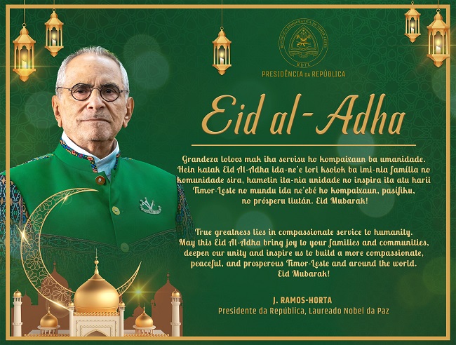 Idul Adha 2026, Ramos-Horta puji kontribusi komunitas Muslim bagi Timor-Leste   