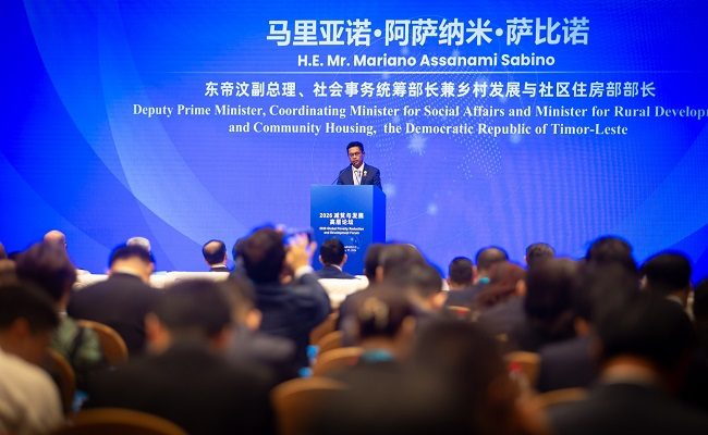Wakil PM Assanami presentasikan prioritas nasional di Forum Global GPPAD di Beijing
