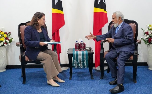 Dubes Australia Inês Almeida sampaikan perkembangan kerja pada PM Xanana