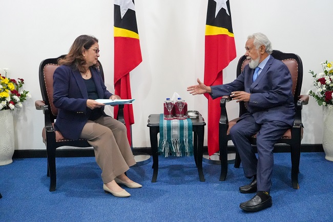 Dubes Australia Inês Almeida sampaikan perkembangan kerja pada PM Xanana