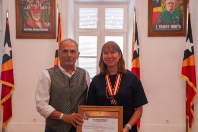 Direktur ADB Stefania Dina dianugerahi penghargaan ‘Colar Ordem Timor-Leste’  