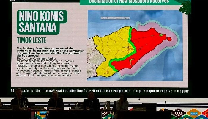 Taman Nasional Nino Konis Santana diakui UNESCO sebagai Cagar Biosfer   