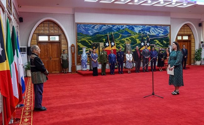 Dubes dari  empat negara serahkan surat kepercayaan kepada Presiden Republik