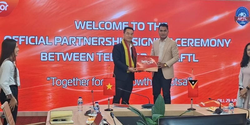 AFTL-TELEMOR tandatangani perjanjian hak siar Liga Futsal TL selama lima tahun
