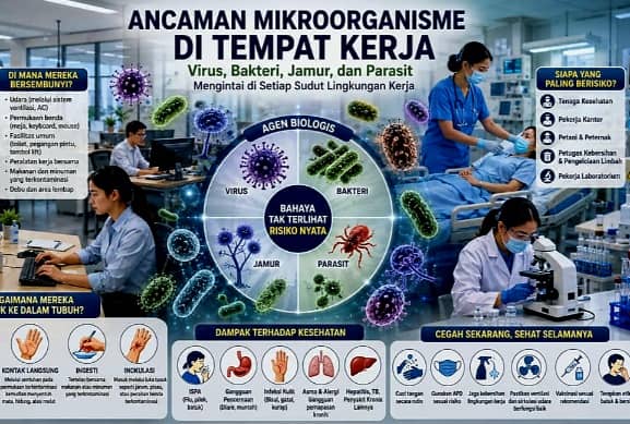 Musuh di balik layar: Ancaman mikroorganisme di tempat kerja