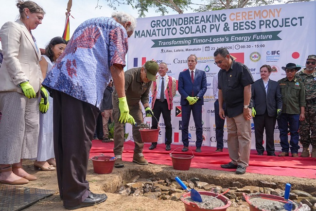 PM Xanana luncurkan proyek pembangkit listrik tenaga surya fotovoltaik di Laleia