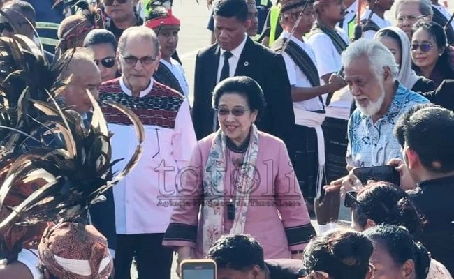 Ramos – Horta dan Xanana sambut langsung kedatangan Megawati di Dili